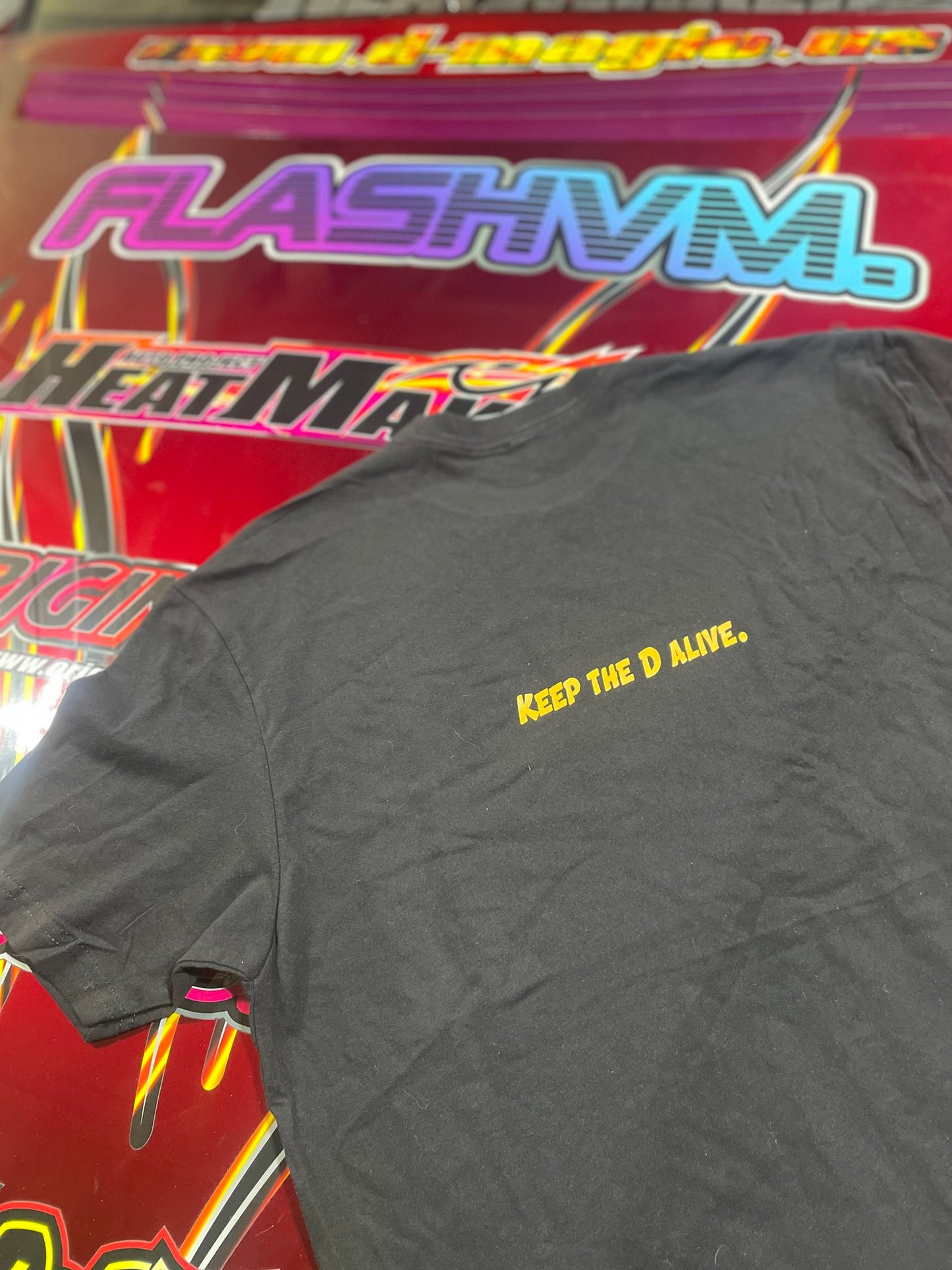 FLASHVM Keep The D Alive T-Shirt -Yellow- LIMITED RUN